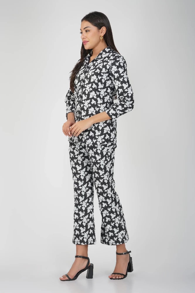 Black Floral Cotton Co-ord Set-3.webp